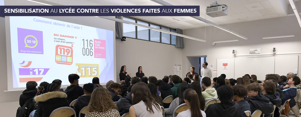 Sensibilisation au lycée contre les violences faites aux femmes