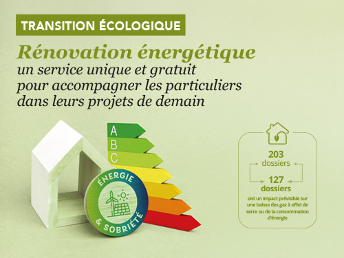 Rénovation énergétique :  un service unique et gratuit pour accompagner les particuliers dans leurs projets de demain